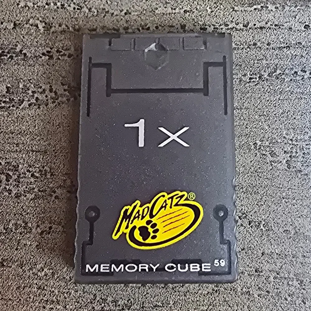 Mad Catz Memory Cube 59 Nintendo Gamecube Memory Card 1x Storage With Case